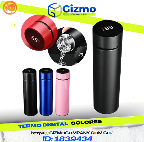 Termo Digital Diversos Colores